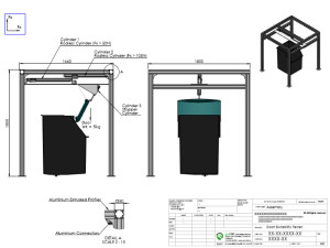 Overall Dimensions of Door durability tester