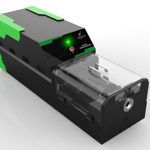 Coaxial cable stripping machine